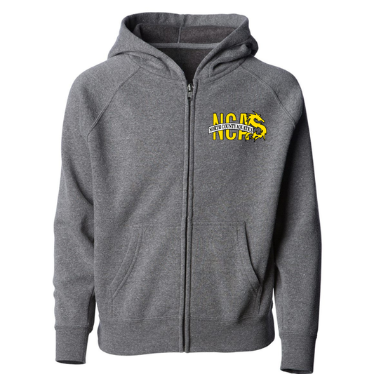 YOUTH NCA Zip Up Hoodie - Nickel