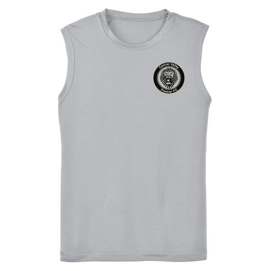 Dri-Fit Racerback Sleeveless Tee Black Logo - Silver