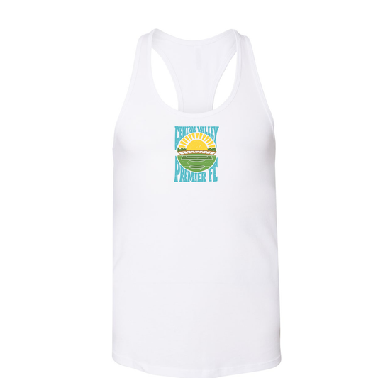Women's CVP Sunset Logo Racerback Tank Top - White