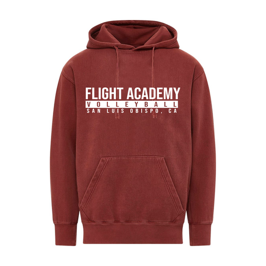 Flight Academy Garment Dye Hoodie - Brick