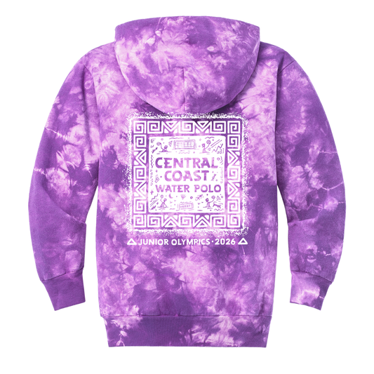 YOUTH CCWP 2026 Junior Olympics Tie Dye Hoodie - Purple