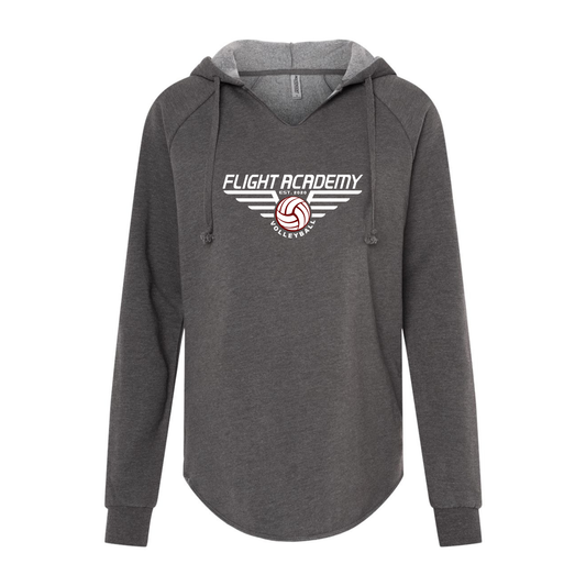 Women's Flight Academy Wave Wash Zip Up Hoodie - Shadow