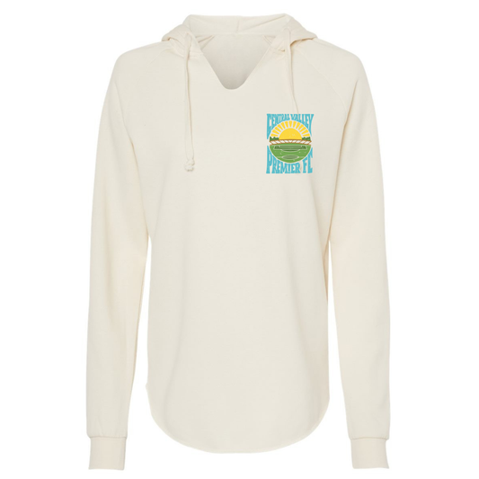 Women's CVP Sunset Logo Lightweight Hooded Sweatshirt - Bone