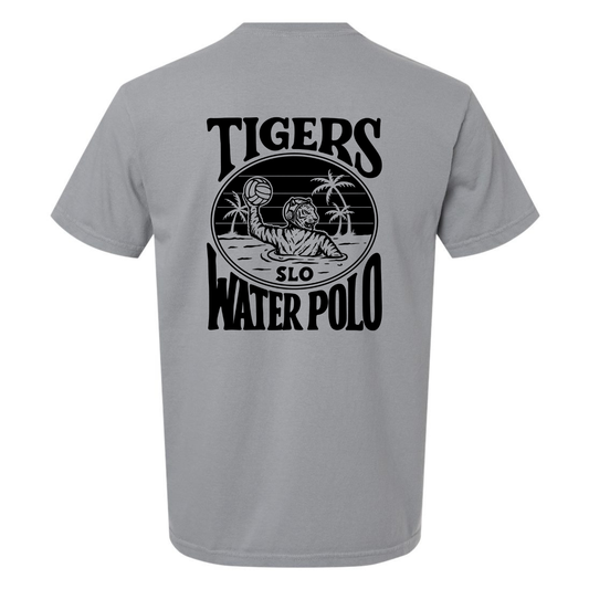 SLO Polo Tiger Garment Dyed Tee - Granite
