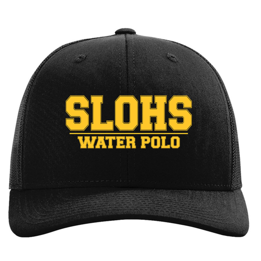 SLOHS Water Polo 5 Panel Trucker - Black/Black