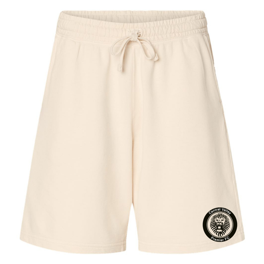 Unisex CVP Lightweight Fleece Sweat Shorts Black Logo - Ivory