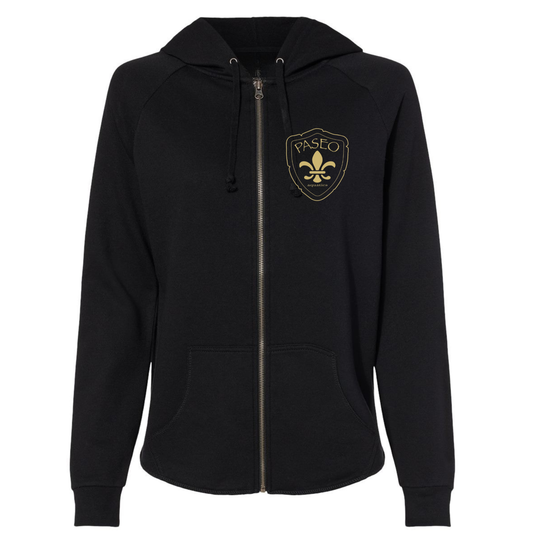 Paseo Aquatics Wave Wash Zip Up Hoodie - Black