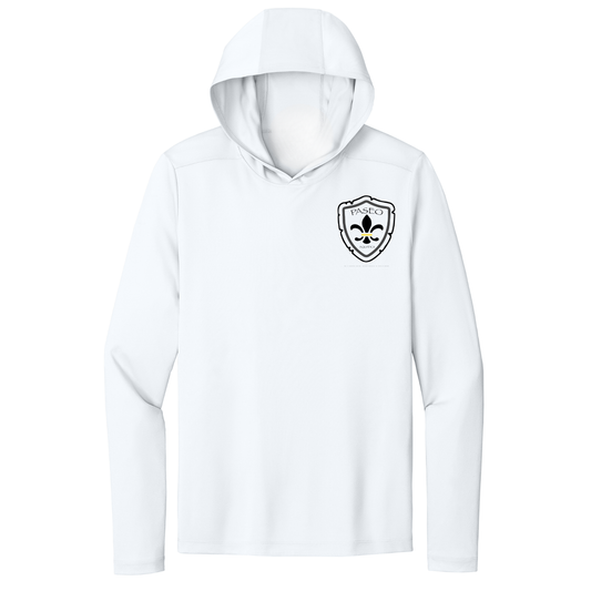 Dri-Fit UPF 50 Paseo Long Sleeve Performance Hoodie - White