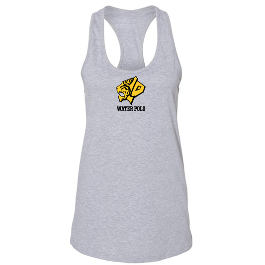 Women's SLO Polo Tiger Jersey Racerback Tank - Athletic Heather