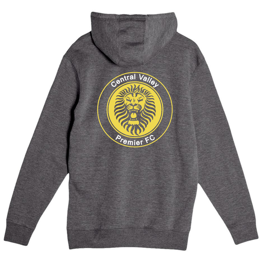 YOUTH CVP Yellow/White Logo Hoodie - Charcoal Heather