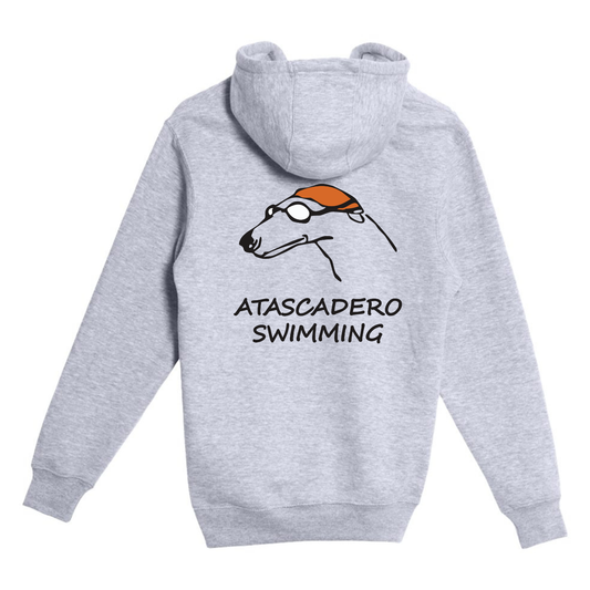 AHS Swimming Race Hound Hoodie - Heather Grey
