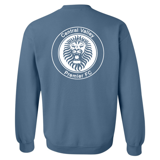 CVP White Logo Crewneck - Indigo Blue
