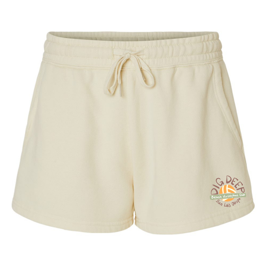 Dig Deep Women's Fleece Shorts - Bone