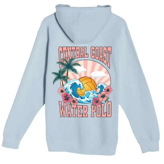 CCWP - Hibiscus Design Hoodie - Blue Mist