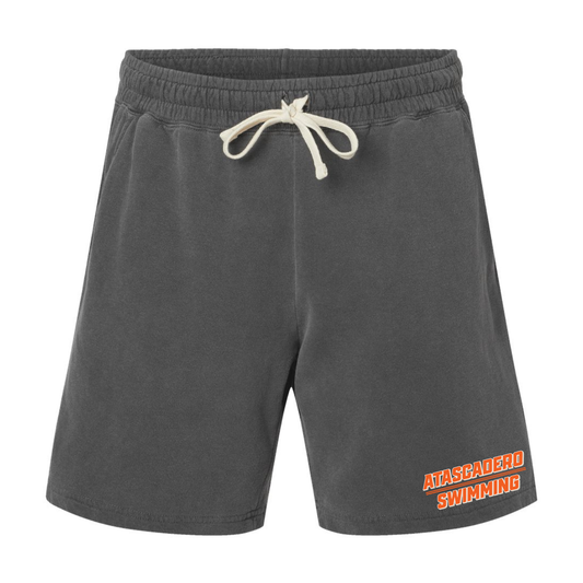 AHS Classic Logo Unisex Garment-Dyed Lightweight Fleece Sweat Shorts - Pepper