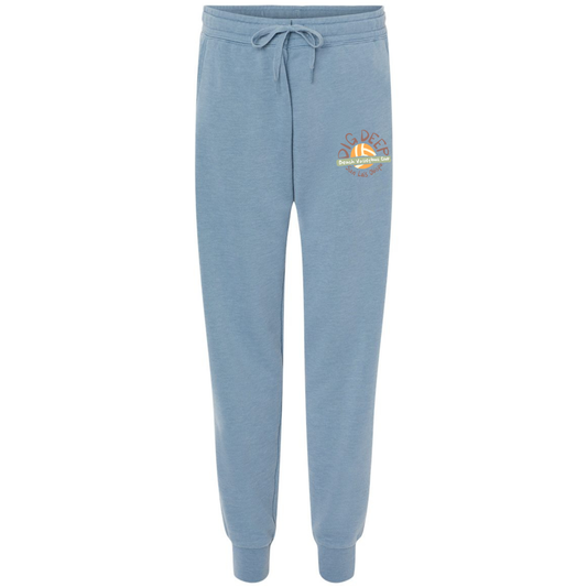 Women's Dig Deep California Wave Wash Sweatpants - Misty Blue