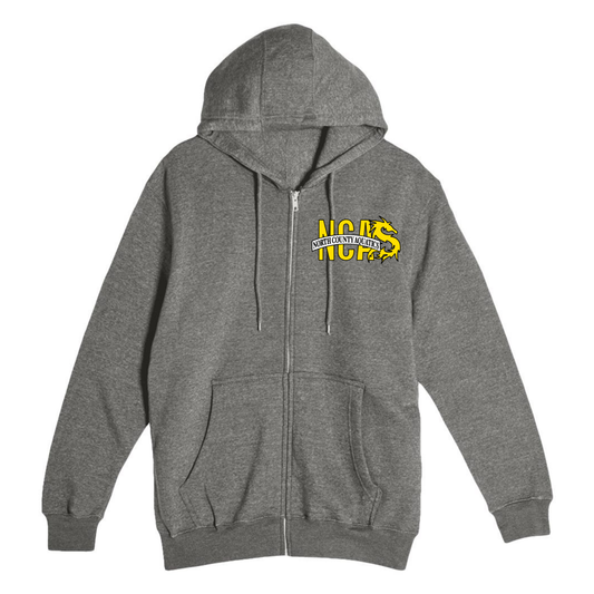 NCA Zip Up Hoodie - Charcoal Heather