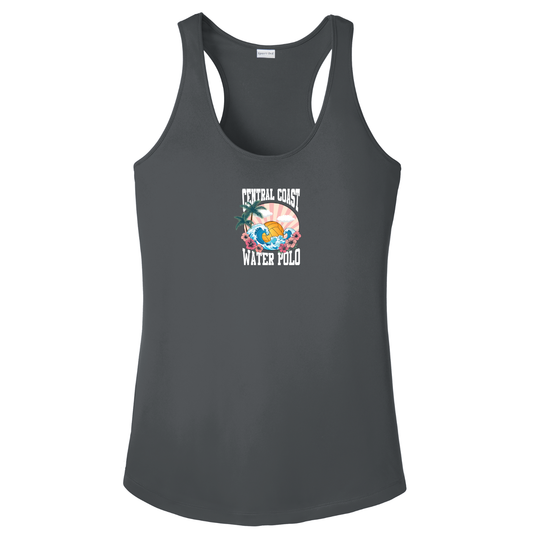 Women's CCWP Hibiscus Logo Dri Fit Tank - Iron Grey