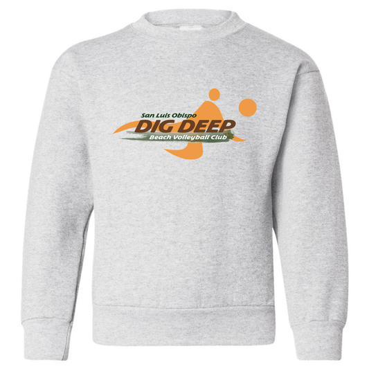 YOUTH Dig Deep Logo Crewneck - Ash
