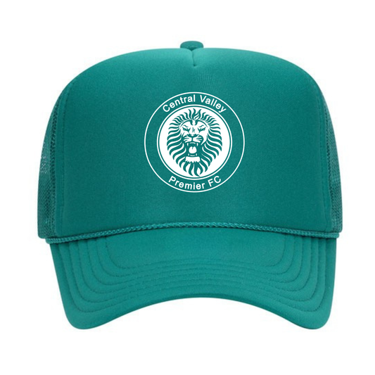 CVP White Logo Foam Trucker - Teal