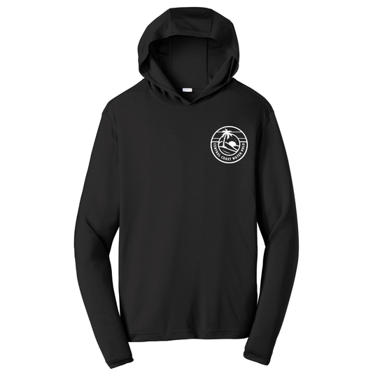 CCWP White Circle Logo Dri Fit Performance Hoodie - Black