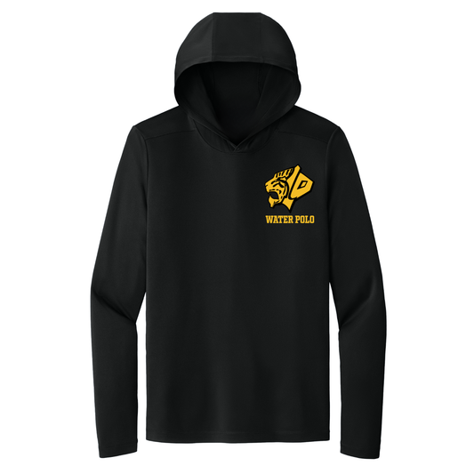 S.L. Polo Tiger Head Pocket Logo Dri Fit Performance Hoodie - Black