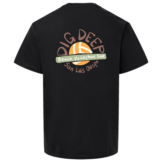 YOUTH Dig Deep Circle Logo T-Shirt - Black