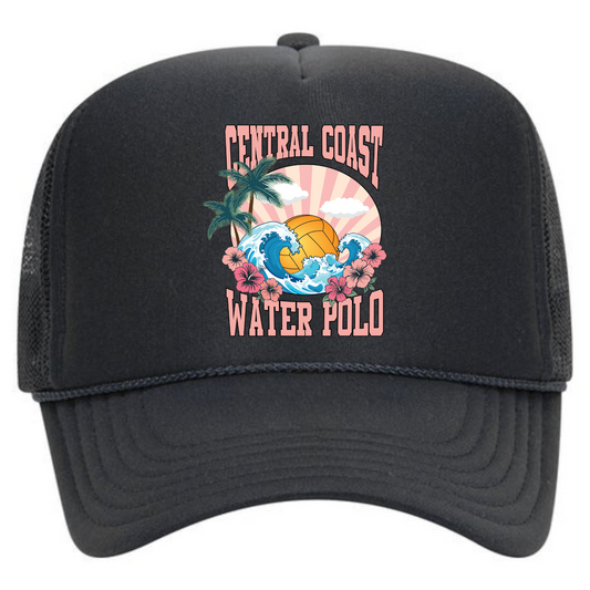 CCWP Hibiscus Logo Foam Trucker - Charcoal