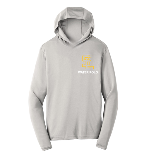 S.L. Polo Pocket Logo Dri Fit Performance Hoodie - Silver