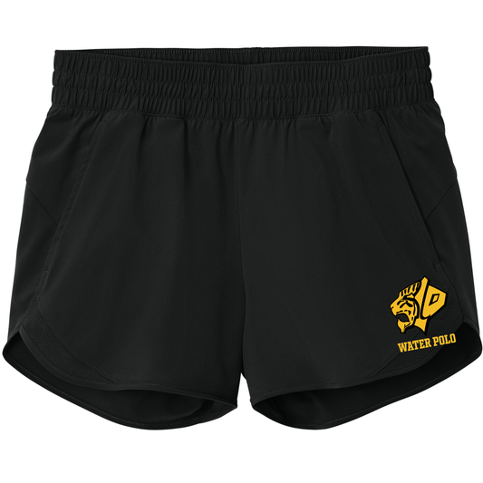 Women's SLO Polo Tiger Head Sport Shorts - Black