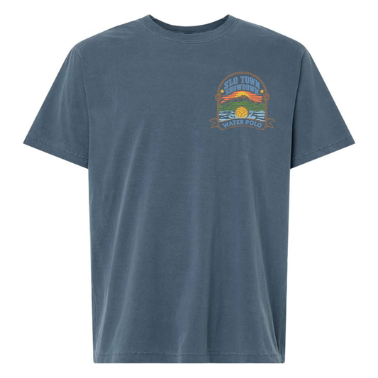 SLO Town Showdown Garment Dyed Tee - Washed Denim
