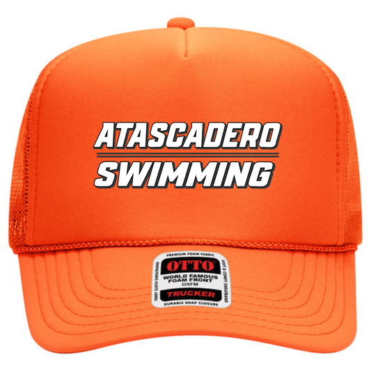 AHS Swim Classic Logo Trucker - Greyhound Orange