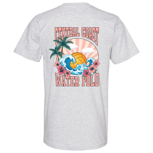 CCWP Hibiscus Logo T-Shirt - Heather Grey