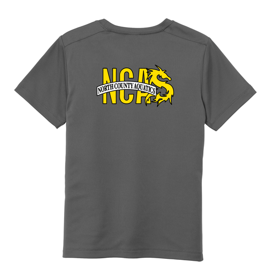 YOUTH UPF 50 NCA Performance Tee - Dark Smoke Grey