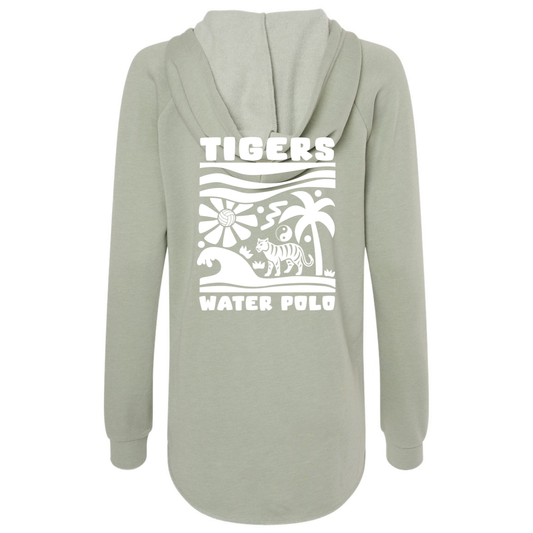 SLO Polo Tiger Jungle Wave Wash Hooded Sweatshirt - Sage