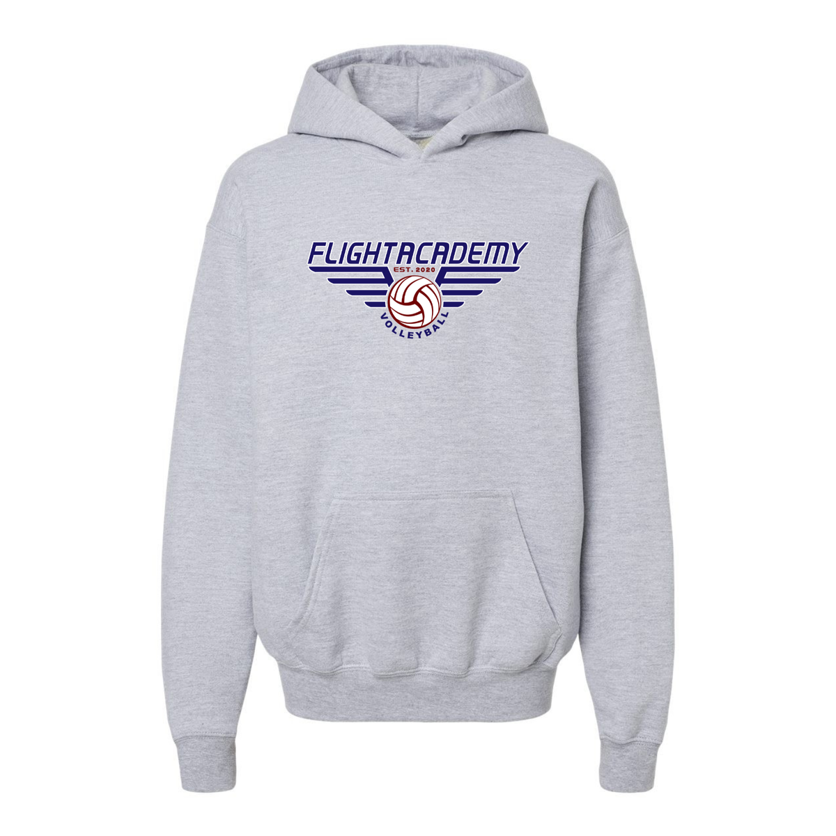 YOUTH Flight Academy Hoodie - Heather Grey