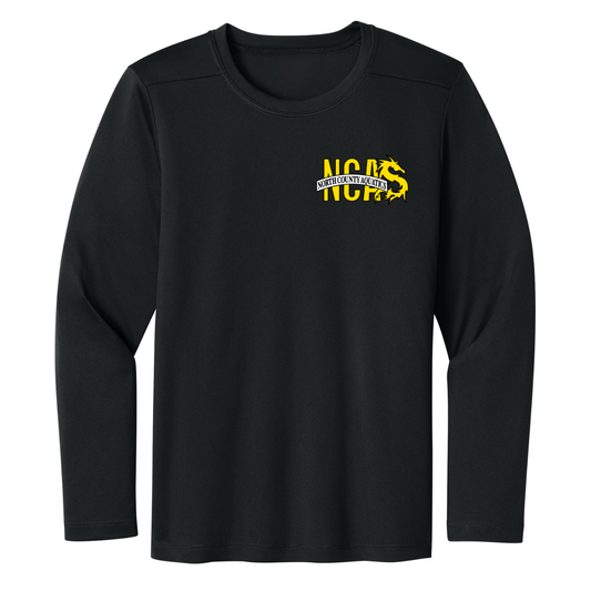 YOUTH UPF 50 NCA Performance Long Sleeve Tee - Black