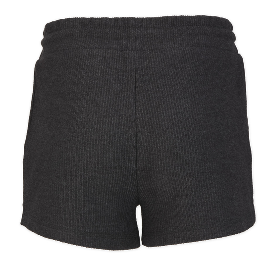 Women's SLO Tigers Ribbed Knit Shorts - Black