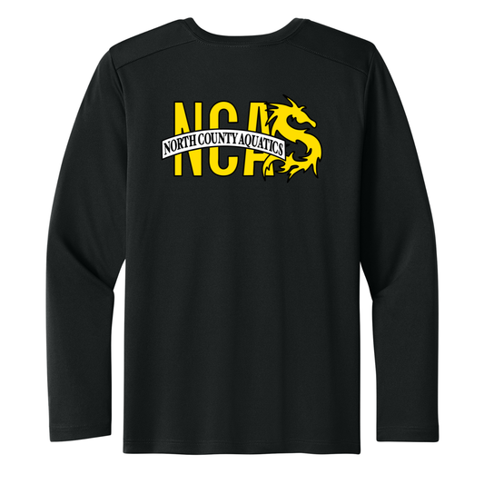 YOUTH UPF 50 NCA Performance Long Sleeve Tee - Black