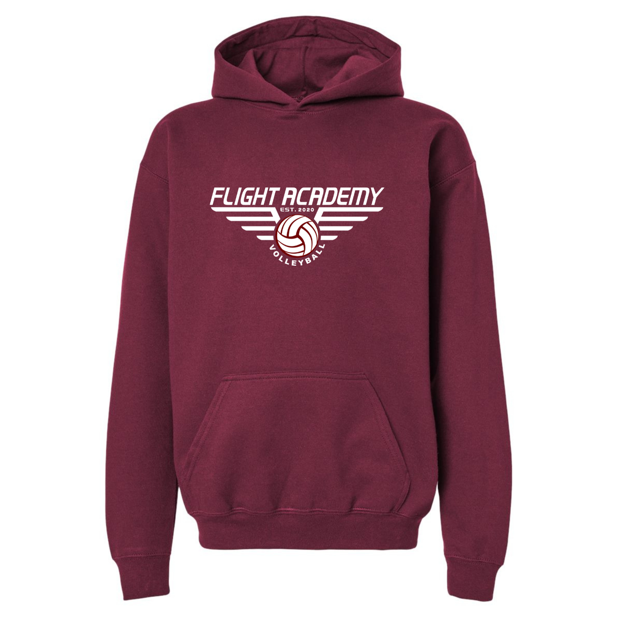 YOUTH Flight Academy Hoodie - Maroon