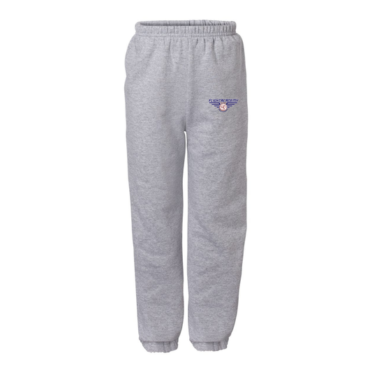 YOUTH Cuffed Bottom Flight Academy Sweatpants - Sport Grey