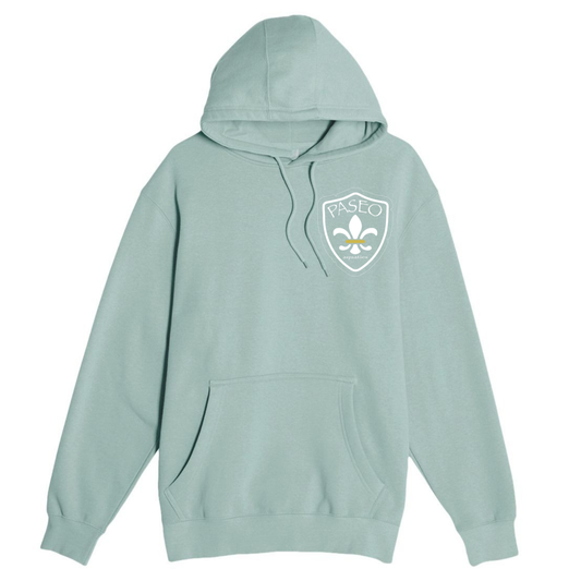 Paseo Aquatics White Logo Hoodie - Seafoam
