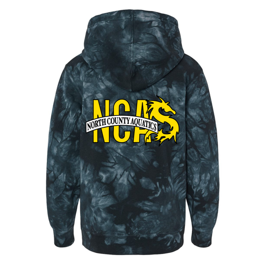 YOUTH NCA Tye-Dyed Hoodie - Black