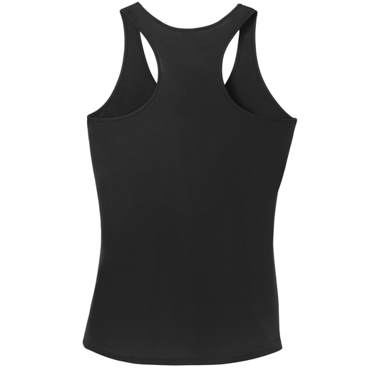 Women's Dri Fit Dig Deep Logo T-Back Tank - Black