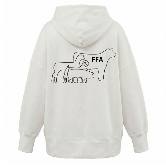 Women's Oversize SLO FFA Hoodie - Cream