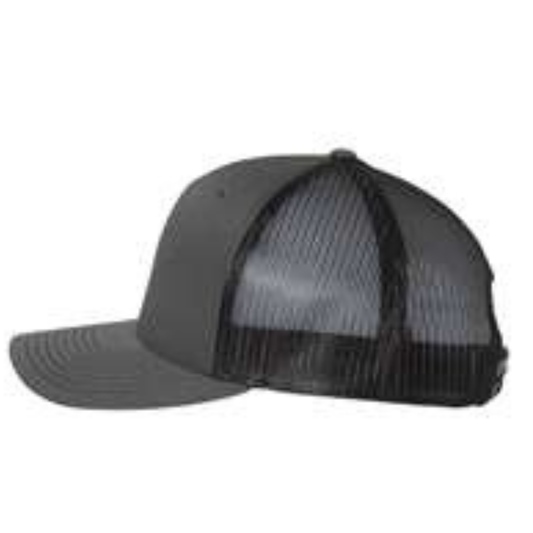 SLO Water Polo Tiger Head Richardson 5 Panel Trucker - Charcoal/Black