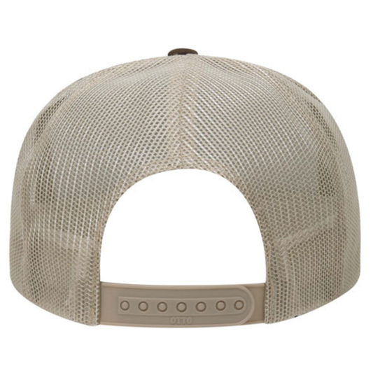 SLO FFA Leather Patch Foam Trucker - Dk Brn/Dk Brn/Khaki