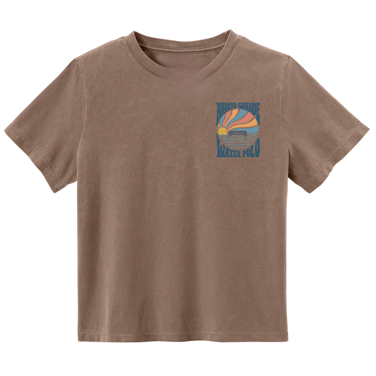 Women’s Heavyweight Garment-Dyed Tee AGWP Sun Rays - Washed Cocoa