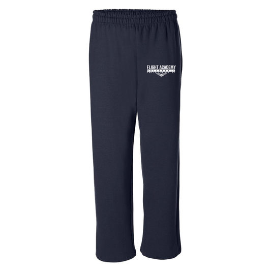 Unisex Flight Academy Open Bottom Sweatpants  - Navy