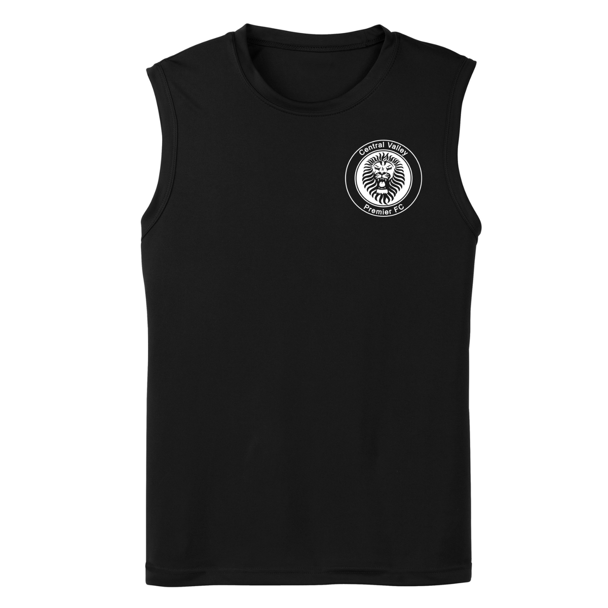 Dri-Fit Racerback Sleeveless Tee White Logo - Black